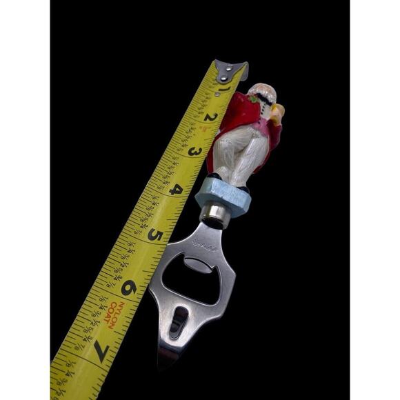 Christopher Radko Bottle Opener Santa Claus Christmas Party Serving Rare 7" - Picture 7 of 7